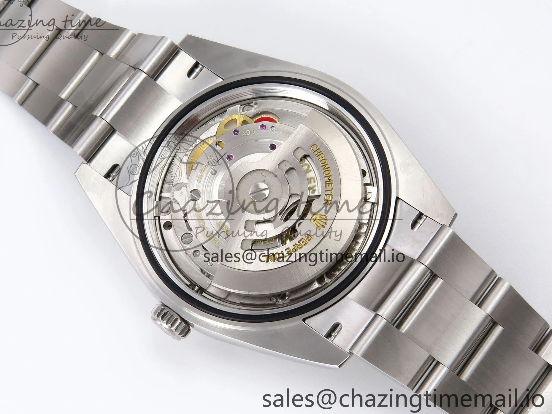 0509 GoodFit DateJust 41 126334 EWEF Best Edition Gray Dial Green Roman on Oyster Bracelet A 1054